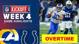 Indianapolis Colts vs. Los Angeles Rams Full Highlights Overtime | NFL Week 4, 2023