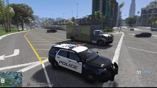 GTA 5 LSPDFR PC. Beverly Hills PD Panic Button Pursuit Ends With Shots Fired !