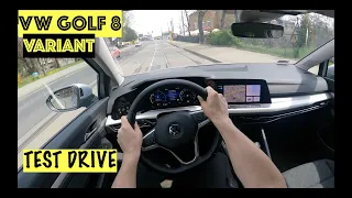 NEW 2021 VW Golf 8 2.0TDI 115HP Variant | POV TEST DRIVE | 0-100 | FUEL CONS. by #GearUp