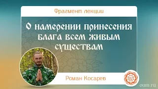 О намерении принесения блага всем живым существам. Роман Косарев