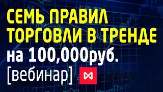 7 правил торговли в тренде фьючерсами ФОРТС на Московской бирже [TradersGroup]. Трейдинг