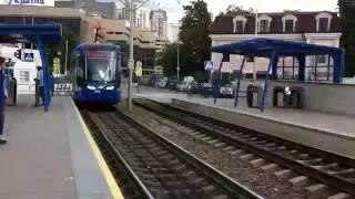 Трамвай ПЕСА в Києві. PESA tram in Kyiv.