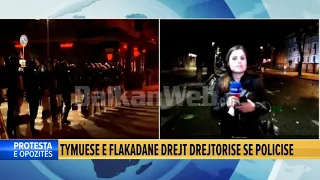 Polici i maskuar largon gazetaren gjatë transmetimit 'live' në News24