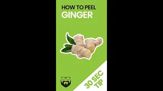 How to Easily Peel Ginger #shorts