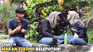 MAKAN ESKRIM BELEPOTAN, KETAWA SAMPE KESURUPAN - Part4