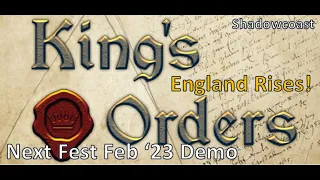 King's Order - England Gameplay - Next Fest Demo February 2023