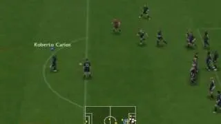 PES 6 real time freekicks with Roberto Carlos