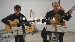 Preludio BWV 938. J. S. Bach. 2 guitarras. Pérez-Gil, Tejada