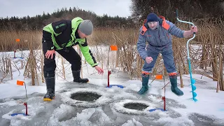 ПОПАЛИ на ДИКИЙ КЛЁВ ЩУКИ!!! ЛОВИЛИ РУКАМИ на ЖЕРЛИЦЫ ❆ РЫБАЛКА в ГЛУХОЗИМЬЕ на СЕВЕРСКОМ ДОНЦЕ