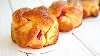 СЛОЕНАЯ БРИОШЬ С МАЛИНОЙ /  Brioches feuilletées à la framboise