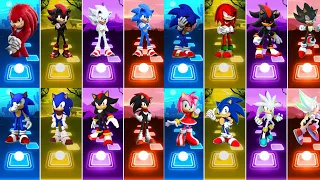 All Video Meghamix - Knuckles The Echidna - Shadow The Hedgehog - Silver The Hedgehog || Tiles Hop🎯🎶