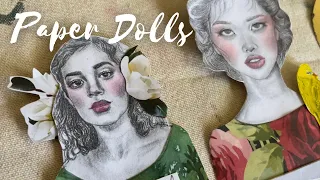 How To Make Paper Dolls With Collage Faces, Wild Woman Art Activity, Soul Expression