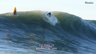 Zoe Chait, 16 - First wave at MAVERICKS - November 25, 2022 ⚡️