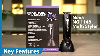 Nova NG 1148 Multi Styler Grooming Kit Key Features