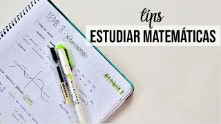 ¿CÓMO estudiar MATEMÁTICAS?  || Tips para asignaturas de cálculo