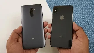Xiaomi Poco F1 vs iPhone X Speed Test !
