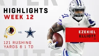 Ezekiel Elliott Explodes for 121 Rushing Yards & 1 TD!