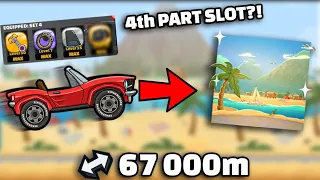 This CRAZY Update ABSOLUTELY BROKE HCR2 😱67 000m Sports Car in Beach - Hill Climb Racing 2