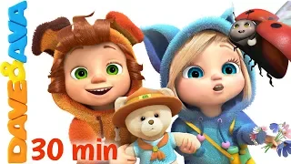 ⛺ The Bear Went Over the Mountain | Nursery Rhymes Collection from Dave and Ava ⛺