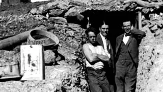 Coober Pedy in 1929 (where people lived underground)