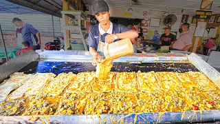 EXTREME Street Food in MALAYSIA!!! BIGGEST OMELETTE MASTER (100 Eggs) + BEST Street Food of Malaysia