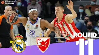 Real downs Zvezda with explosive third quarter! | Round 11, Highlights | Turkish Airlines EuroLeague