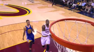 LeBron James Huge Dunk   Warriors vs Cavaliers   Game 6   June 16, 2016   NBA Finals