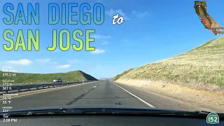 San Diego to San Jose Road Trip Timelapse in 4K