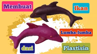 Cara Membuat Ikan Lumba-lumba dari Plastisin | Lilin Mainan
