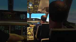 Blaze Takes Off In A SAAB 2000 In A Real-Life Flight Simulator