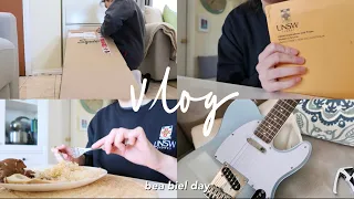 VLOG❄️ graduation at home, adobooooo!, unboxing my Squier Telecaster 💙| bea biel day (vlog EP.10)