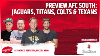 Preview AFC South: Jaguars, Titans, Colts, Texans | Footballerei Show