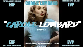 EVP Actress Carole Lombard Saying Her Name From The Other Side Afterlife Spirit Communication