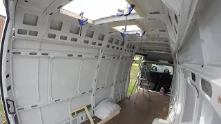 12 - Tiny Home on Wheels. Iveco Daily 3.0 xxlwb, fitting roof fans and vent