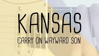 How to play the riff Carry On Wayward Son Kansas | Guitar Lesson + free tab sheet