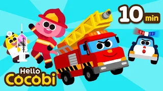 🔥Firefighter 🩺Doctor 🚨Police Song | Rescue Team | Compilation | Kids Songs | Hello Cocobi