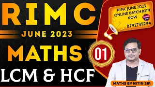 RIMC Maths HCF and LCM |  RIMC Online Coaching | RIMC June 2023 | RIMC Online Classes