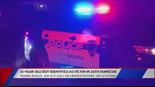 Coroner identifies victim in Friday night homicide as 15-year-old Peoria boy