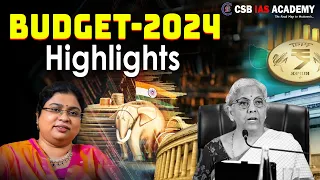 BUDGET-2024 HIGHLIGHTS || #budget #india #telugu #budget2023 #dailycurrentaffairs