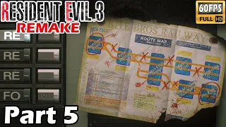 RESIDENT EVIL 3 Remake Walkthrough Gameplay Part 5 - Bring the trains online in the subway office