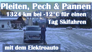 1324 km mit dem Elektroauto für einen Tag Skifahren