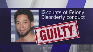 Jussie Smollett found guilty on 5 of 6 felony counts of disorderly conduct