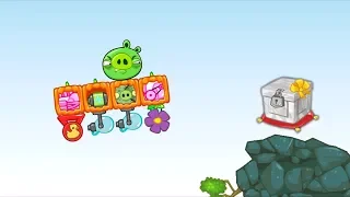 Bad Piggies - ZOMBIE PIG ON CAR DOES A STUNT TO MARBLE CRATE!!