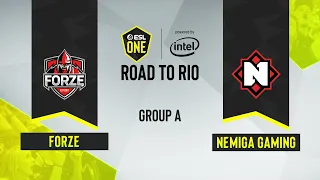 CS:GO - forZe vs. Nemiga Gaming [Overpass] Map 1 - ESL One Road to Rio - Group A - CIS
