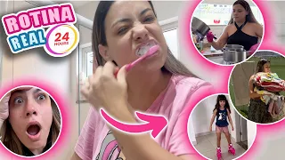 Vlog ROTINA REAL POR 24 HORAS mas SAIU TUDO DA ROTINA e virou ISSO AQUI! | Kathy Castricini