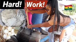 How to Make AUTHENTIC Ghana STREET FOOD In A Traditional, African Kitchen |Local Ghana Africa Kenkey