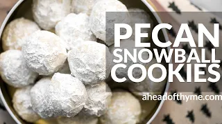 Pecan Snowball Cookies