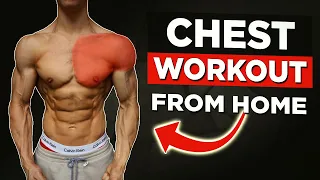 10 MIN HOME CHEST & SHOULDERS WORKOUT (NO EQUIPMENT BODYWEIGHT WORKOUT!)