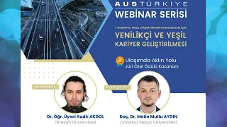 AUS Türkiye Webinar Serisi: AUS Uygulamaları İçin Yenilikçi ve Yeşil Kariyer Geliştirilmesi