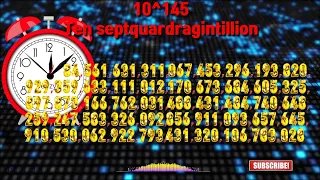 0 to 999 10^147[ 999 octoquardragintillion] Countup  RomanClock benzyaClock  timer  count alarm🔔